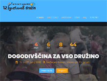 Tablet Screenshot of festival-druzin.si